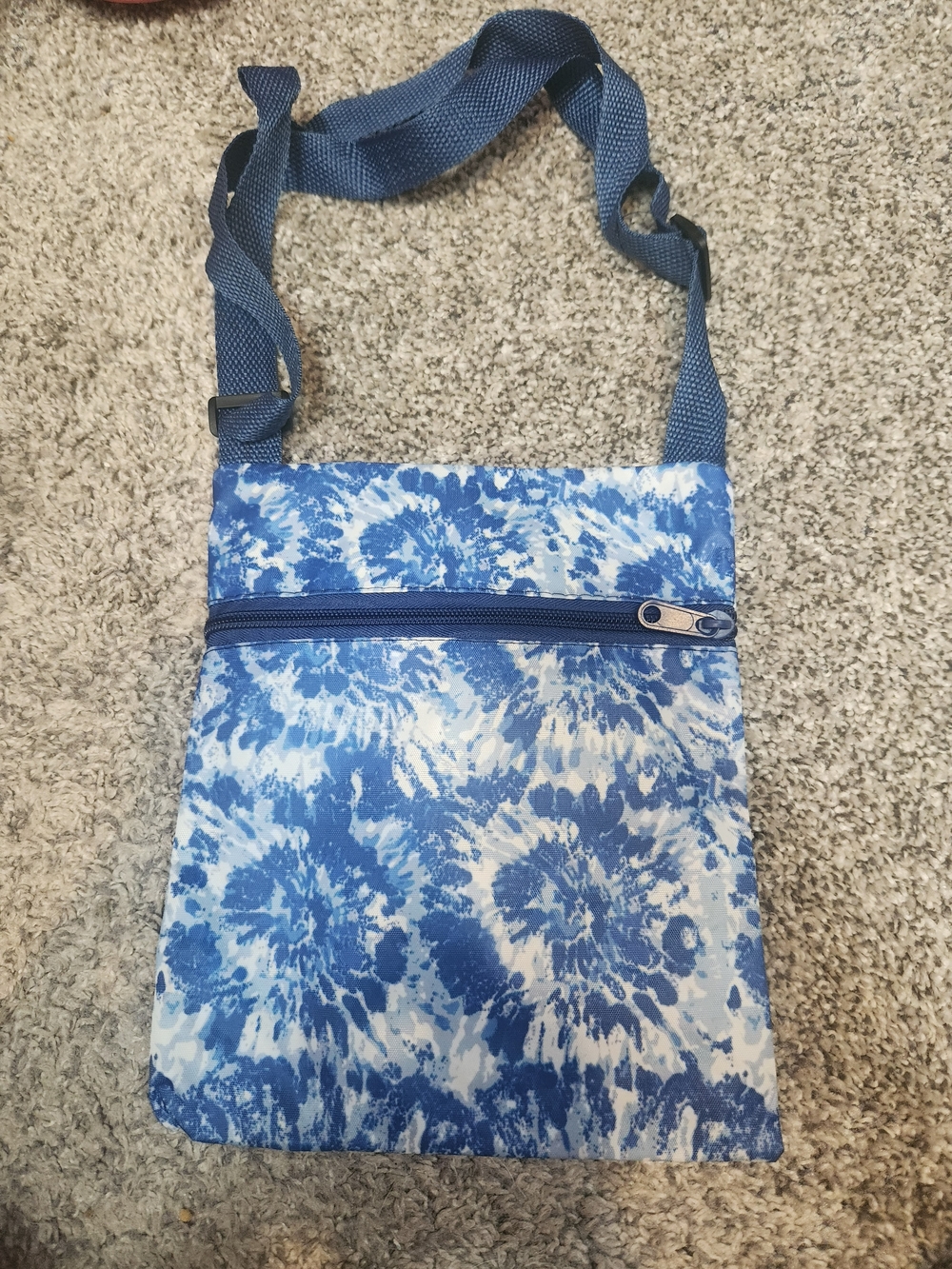 Source Unknown Blue Tie-Dye Crossbody Bag